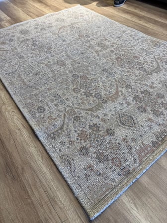 Luxess Halı Alpaca 1193 Bej Eskitme Desenli Makine Halısı