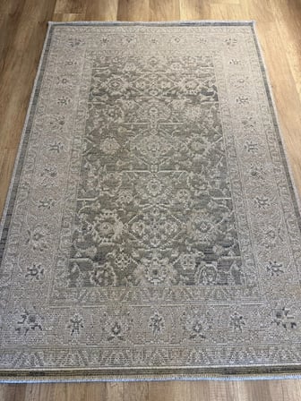 Luxess Halı Alpaca 1191 Yeşil Eskitme Desenli Makine Halısı