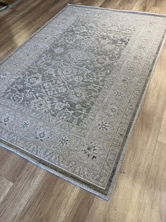 Luxess Halı Alpaca 1191 Yeşil Eskitme Desenli Makine Halısı