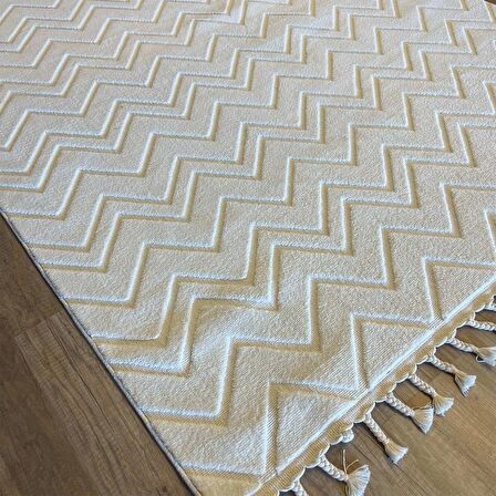 İpek Mekik Halı Lux 11703 White Modern İskandinav Halı