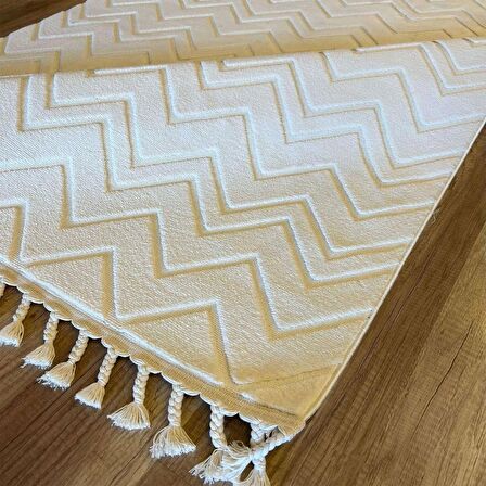 İpek Mekik Halı Lux 11703 White Modern İskandinav Halı