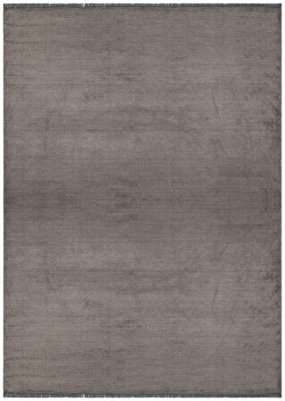 Hoom Rugs York 202 Antrasit Tek Renk Desensiz Modern Salon Halısı