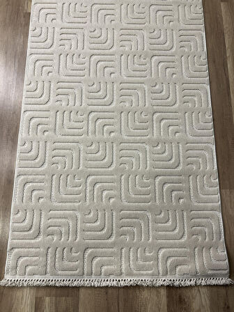 Hoom Rugs Prag 9213 Krem Modern Makine Halısı