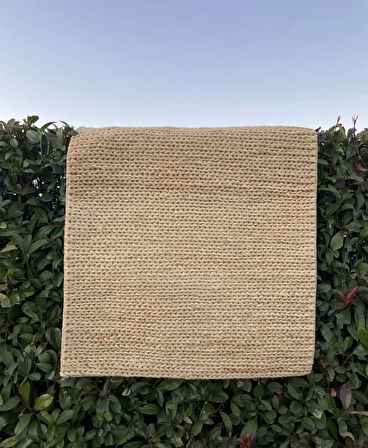 Eko Halı Flatweave Choti Cream Dekoratif Jüt Kilim