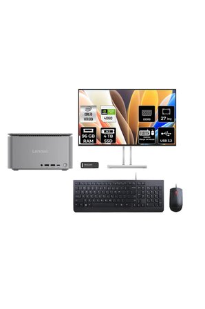 ThinkCentre Neo i9 14900 96GB 4TB SSD RTX4060/8GB 27" FHD FDOS Mini Masaüstü Bilgisayar