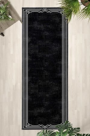 Ehl-58 Modern Dijital Baskı Yıkanabilir Kaymaz Yolluk Halı