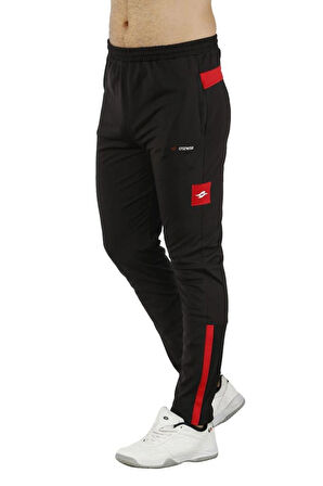 CROZWİSE 2245-10 Erkek Scuba Dalgıç Training Spor Pantolon SİYAH_KIRMIZI