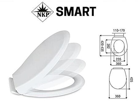 Nkp Amartisörlü Smart Klozet Kapak