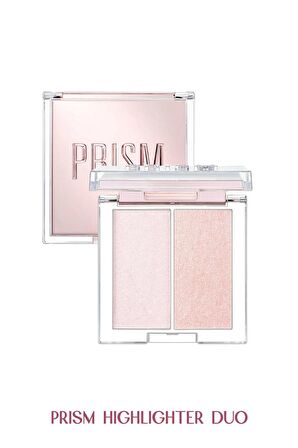 İnci Tanecikli Yoğun Işıltı Sağlayan 2’li Highlighter Clio Prism Highlighter Duo (02Lavender Voyage)