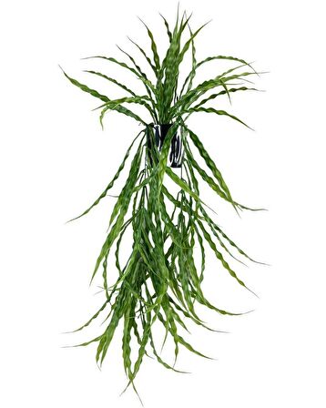 Yapay Çiçek Saksıda Sarkan Yeşil Kıvrımlı Saz 90cm