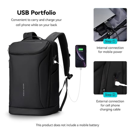 Mark Ryden Compacto Pro Çift Bölmeli Laptop Sırt Çantası MR9031YSJ_KR00