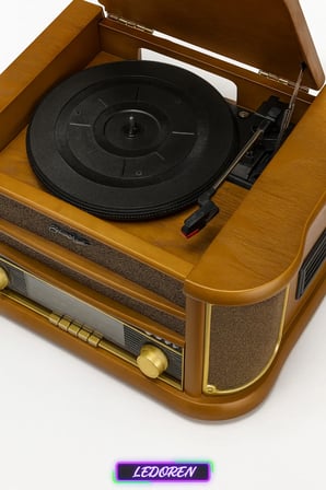 Nostaljik JOT402AM DÖNENCE Pikap Ahşap 2X5W Stereo Spk MP3 Çalar USB-Radyo-CD-Kaset BT Müzik Çalarlı