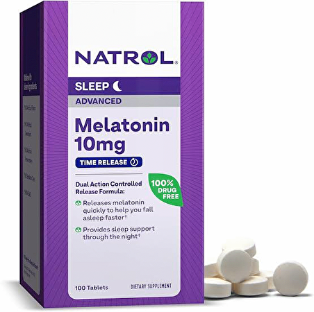 Natrol 10 Mg Advanced Sleep Melatonin 100 Tablet