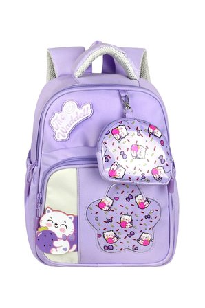 Okul Cantasi Twill Seffaf Desenli Tatli Sirin Kiz Kres Anaokul Oncesi Cantasi Kucuk Mini Cuzdan Lila Just Polo