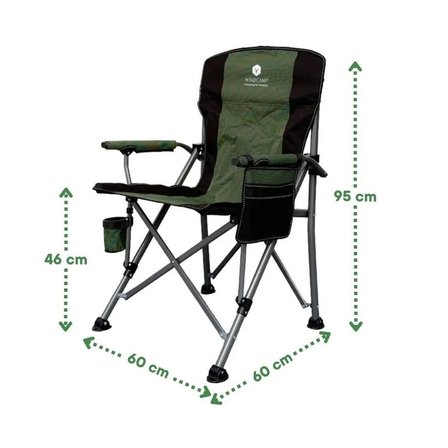 Windcamp Katlanir Kamp Sandalyesi Lux Unisex Yeşil Sandalye - Yeşil