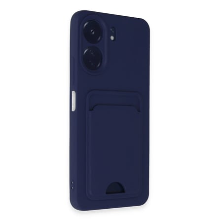 Xiaomi Redmi 13C Kılıf Kelvin Kartvizitli Silikon - Lacivert