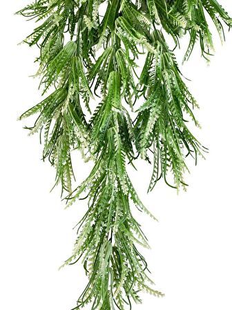 Yapay Çiçek Sarkan Çiçek Yeşil Beyaz Fern723 Yapay Sarmaşık  70*30cm UV Katkılı Güneşe Dayanıklı