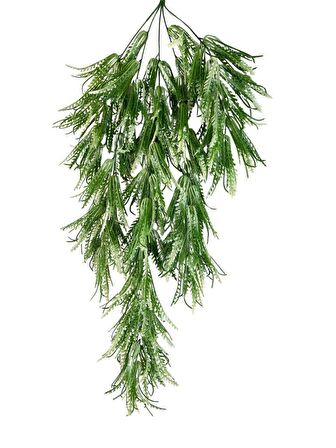 Yapay Çiçek Sarkan Çiçek Yeşil Beyaz Fern723 Yapay Sarmaşık  70*30cm UV Katkılı Güneşe Dayanıklı