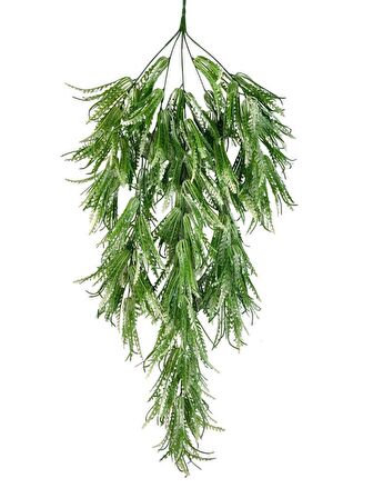 Yapay Çiçek Sarkan Çiçek Yeşil Beyaz Fern723 Yapay Sarmaşık  70*30cm UV Katkılı Güneşe Dayanıklı