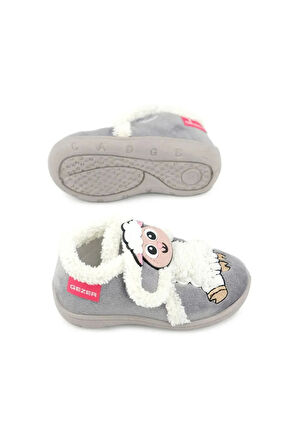 GezerKuzu Figürlü Kışlık Yumuşacık Ev Pandufu Gri