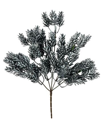 Yapay Çiçek Gümüş Renk Başak Demeti 7dal 48 Çiçek Demet Garnitür Aradal Dekoratif Yapay Bitki