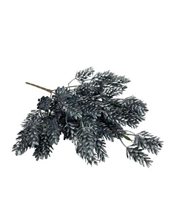 Yapay Çiçek Gümüş Renk Başak Demeti 7dal 48 Çiçek Demet Garnitür Aradal Dekoratif Yapay Bitki