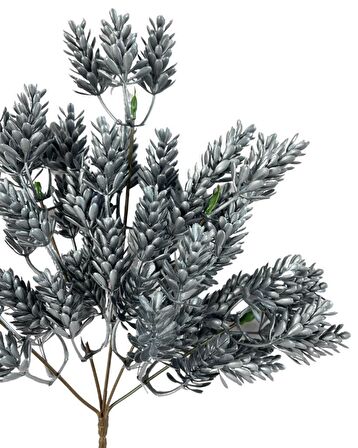 Yapay Çiçek Gümüş Renk Başak Demeti 7dal 48 Çiçek Demet Garnitür Aradal Dekoratif Yapay Bitki