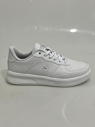 2542 Wickers Beyaz-Beyaz Poli Taban Bayan Spor Ayakkabısı