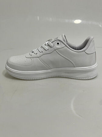 2542 Wickers Beyaz-Beyaz Poli Taban Bayan Spor Ayakkabısı