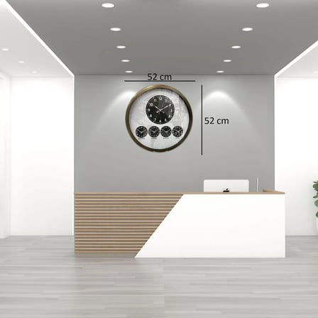 Eskitme 52 Cm Dünya Saati iegxx