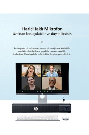 Hp Ws10 Pro Kablolu Soundbar Multimedya Hoparlör Speaker 2X3W