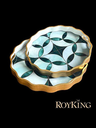 ROY KING 2 Lİ OVAL TEPSİ 44*36/38*31 CM