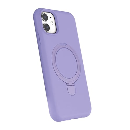 Apple iPhone 11 Regal Magsafe Standlı Kapak - Lila