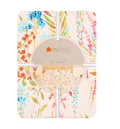 Evidea Soft Agit Tek Kişilik Pike Takımıı - Renkli