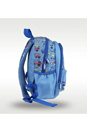 Mavi Smiggle Anaokulu Çantası Arabalı Anaokul Çanta Minik