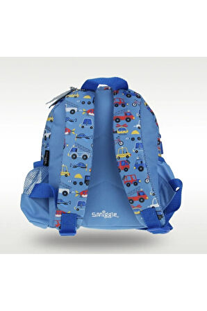 Mavi Smiggle Anaokulu Çantası Arabalı Anaokul Çanta Minik