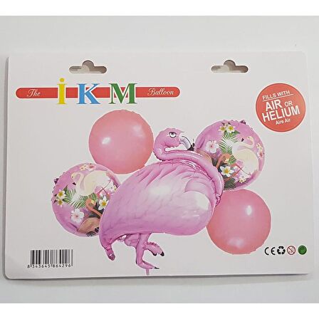 Flamingo 5li Folyo Balon Seti