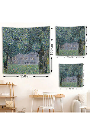 Gustav Klimt'in Avusturya'daki Çiftlik Evi Duvar Örtüsü-8343