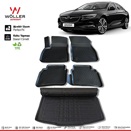 Opel Insignia Paspas Bagaj Havuzu 2017 Sonrası 3D Wöller