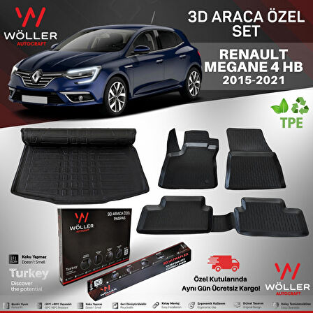 Renault Megane 4 Paspas Bagaj Havuzu Hatchback 2015 2021 Arası 3d Havuzlu Wöller