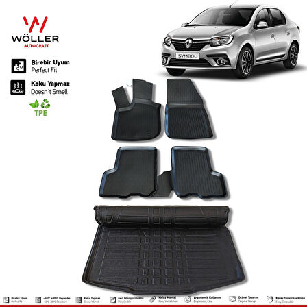 Renault Symbol Paspas Bagaj Havuzu 2013 Sonrası 3d Havuzlu Wöller