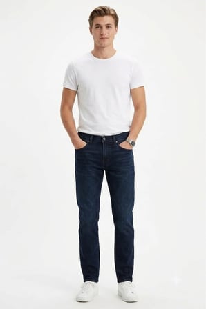 511 Pamuklu Normal Bel Slim Fit Jeans Erkek KOT PANTOLON -0032 Lacivert / 30/30