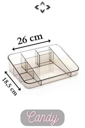 CANDY Masaüstü Makyaj Organizeri Düzenleyici Takı Organizeri KRİSTAL Düzenleyici Kalemlik