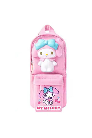 My Melody çanta şeklinde 3D anti stres oyuncaklı sanrio pembe kalem kutu