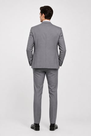 Erkek 6 Drop Slim Fit Yelekli Takım Elbise – Ceket Pantolon ve Yelek 63120