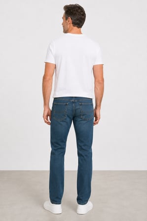 Erkek Slim Fit Esnek Denim Pantolon – Dar Kesim Mc Clap 005-Lacivert