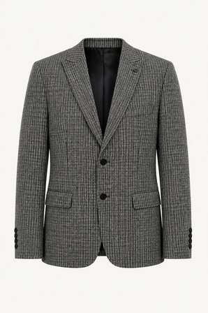 ERKEK EKOSE MODEL ÇİFT YIRTMAÇ TEK CEKET 6 DROP 72105-Gri