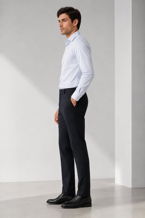 Erkek Jogger Kumaş Klasik Regular Kesim Pantolon Y26-4842-Lacivert
