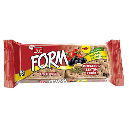 Eti Form Domatesli Zeytinli ve Kekikli Bisküvi 40 G x 12 Adet