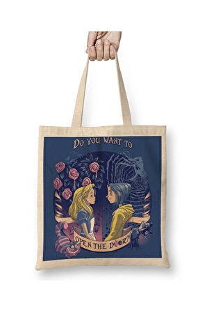 Coraline Alice Bez Çanta Uzun Saplı Alışveriş Çantası Plaj Çantası